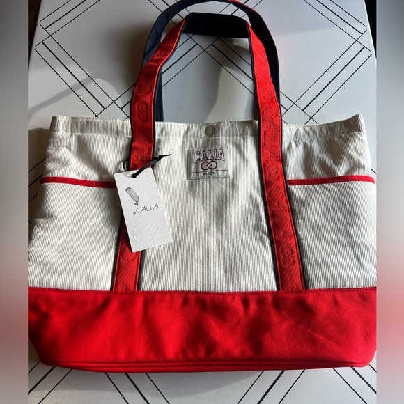NWT Calia by Carrie Underwood Anniversary Corduroy Tote Bag